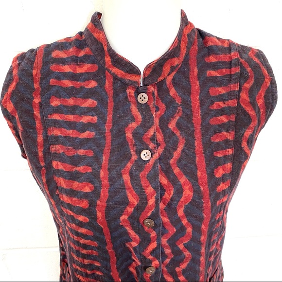 Funky sleeveless printed top by Fabindia - Picture 5 of 9